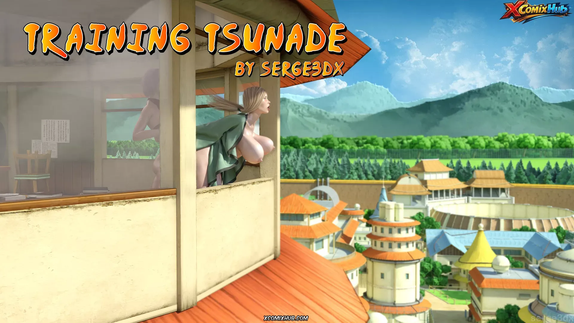 Training Tsunade Serge3dx 001 Comic Page 1